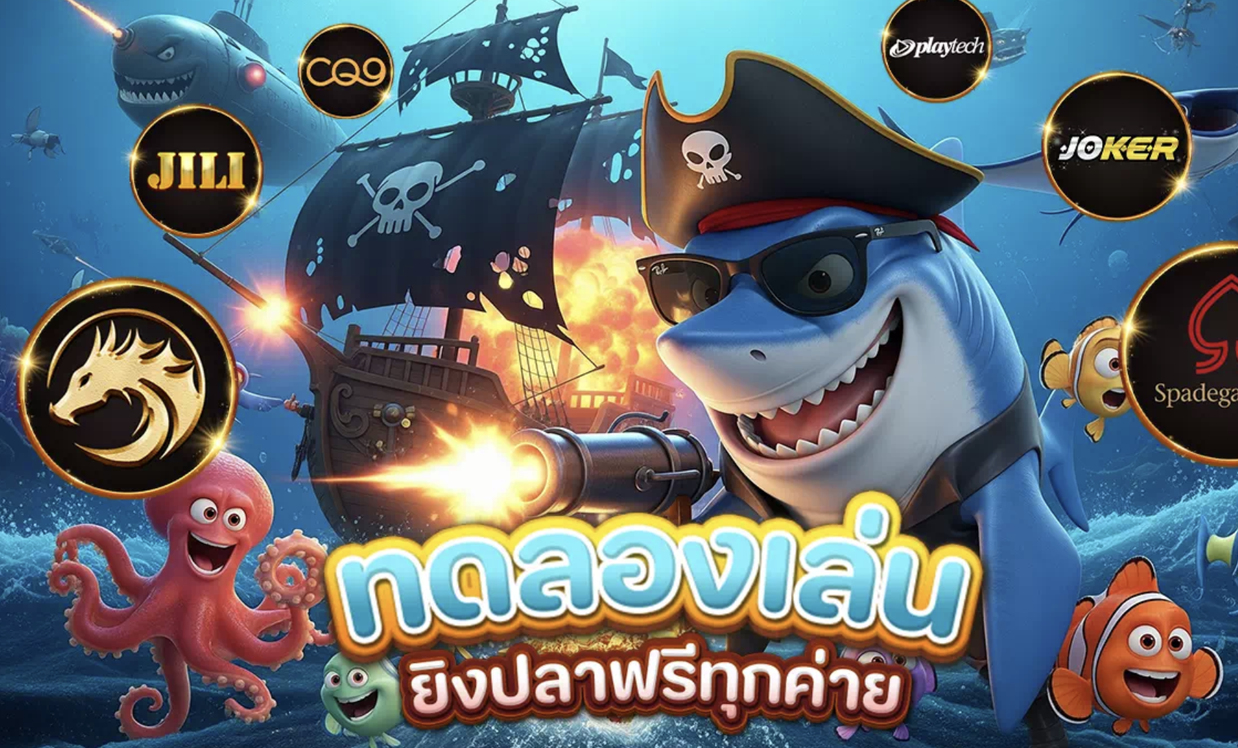 shovespin ทดลองเล่นยิงปลาฟรีทุกค่าย